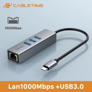 Cabletime USB-C Gigabit lan adapter