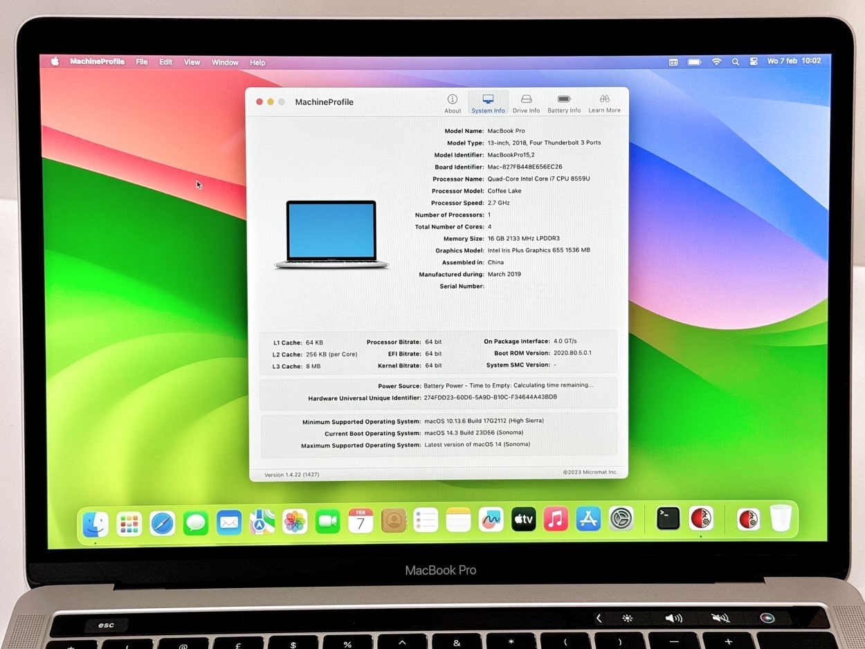 Apple MacBook Pro 2018 | i7 | 16gb | 1TB SSD | 13 inch | Touch Bar