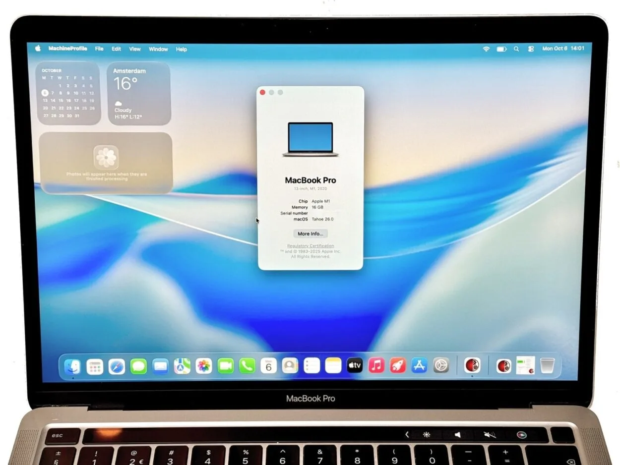 Apple MacBook Pro 2020 Retina | M1 | 16gb | 256gb SSD | 13 inch